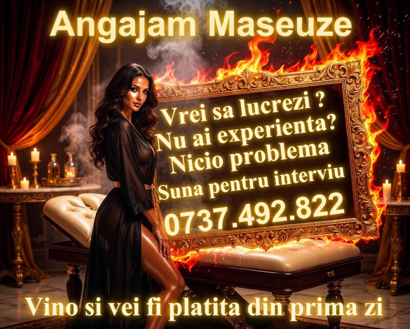 Maseuze cu sau fara experienta 18-45 de ani pentru masaj erotic.